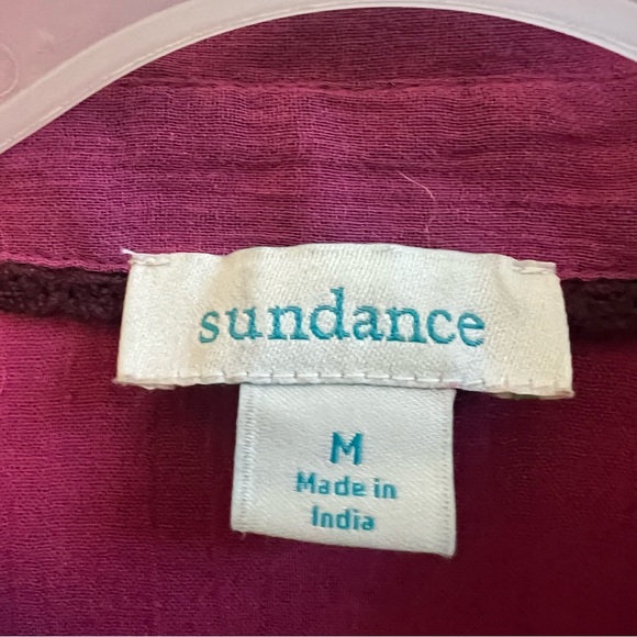 Sundance Tales of Time purple embroidered blouse - Picture 11 of 12